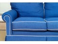 Blue Upholstered Loveseat Sofa