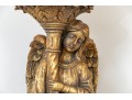 Decorative Pair Of Gilt Angel Form Candle Holders