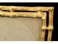 Lavish Faux Bamboo Form Cast And Gilt Metal Picture Frame