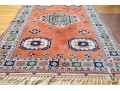 Turkish Hand-knotted Wool Accent Carpet, 6’-5” X 4’-1”