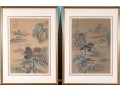 Pair Of Chinese Paintings On Silk