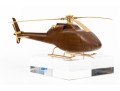 High Quality Wood And Metal Model Of A Helicopter On Lucite Base
