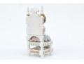 Lladro Hand-painted Porcelain Girl In Throne Chair