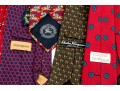 Group Of Nine Silk Designer Mens Neck Ties