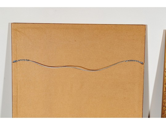 Associated Set Of Two Framed Calligraphy Prints