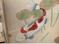 Colorful And Fine Hand-Painted Koi Screen