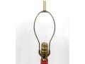 Cherry Red Long Neck Mid Century Table Lamp