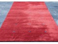 Quality Simply Detailed Red Area Carpet, 9' X 12'