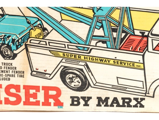 Vintage Big Bruiser By Marx In Original Cardboard, Ca. 1960s