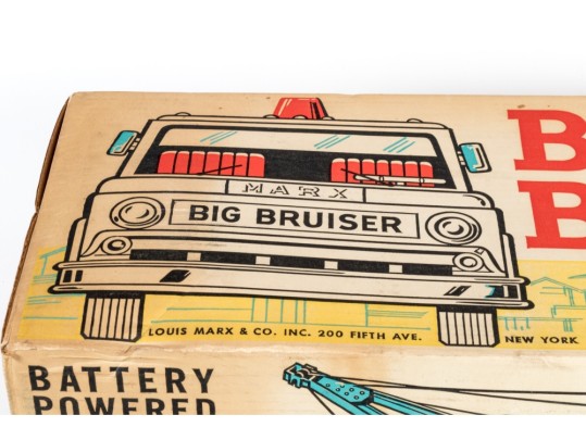 Vintage Big Bruiser By Marx In Original Cardboard, Ca. 1960s