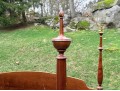 Vintage Carved King Sized Solid Cherry Poster Bed