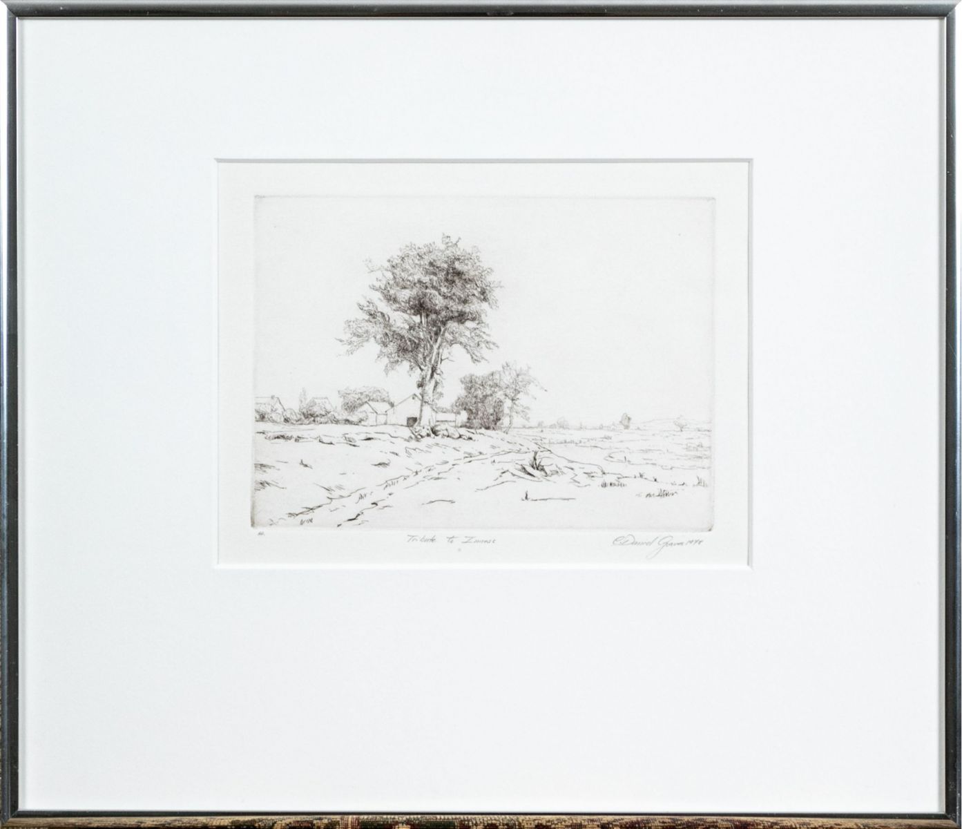 C. DANIEL GRAVES, MID CENTURY ETCHING, 