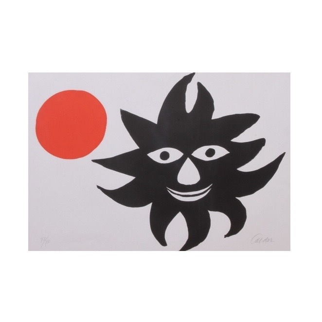 ALEXANDER CALDER (American, 1898 - 1976) “RED MOON BLACK SUN” (item 5148 - $950 HAMMER)