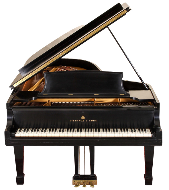 vintage Steinway Model B ebonized concert grand piano, exceptional winter greenwich