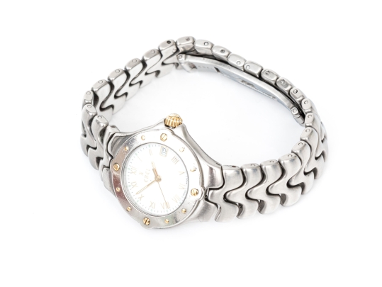 Ebel Stainless Steel Vintage 27mm Sportwave Quartz Watch, With Box