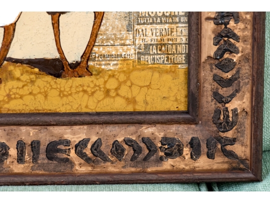 Mixed Media On Board Of A Choir In The Manner Of Andres Escartin (Spanish, B. 1938)