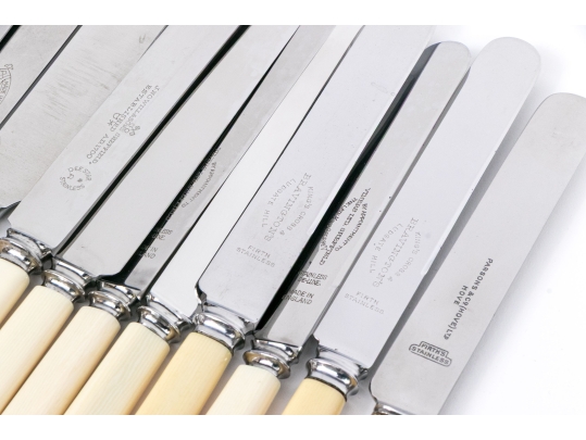 Sixty-eight English Stainless And Celluloid Knives
