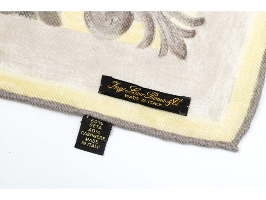 Loro Piana And Piazza Sempione Oatmeal Toned Silk, Linen And Viscose Lot Of Two Scarves