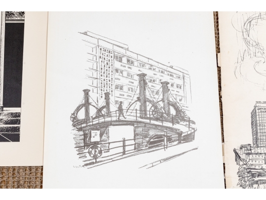 Vintage 1973-74 DDR Portfolio Of Prints Along With A Collection Of Other Prints