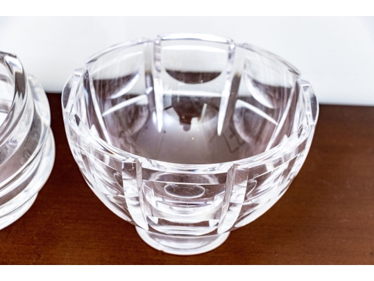 Collection Of Crystal & Glass Serving And Decorating Wares, Including Orrefors And Lalique