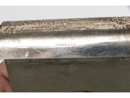 Tiffany & Co. Sterling Silver Mounted Notepad Holder, 1.25 Ozt.