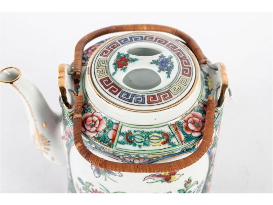 Chinese Famille Rose Porcelain Teapot