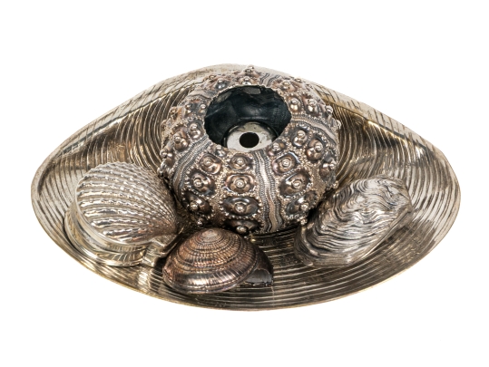 Collection Of Five Silver Sea Creature Motif Small Decorations 