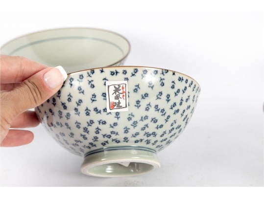 Set Of Four Chinese Blue And White Porcelain Bowls