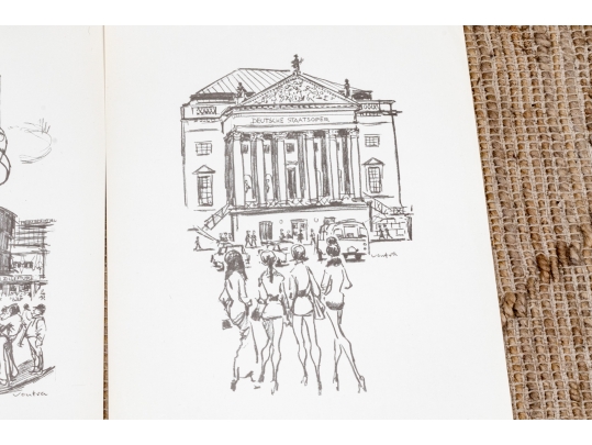 Vintage 1973-74 DDR Portfolio Of Prints Along With A Collection Of Other Prints