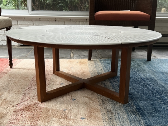 Mid Century Round Coffee Table