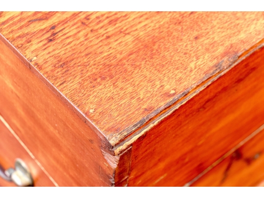 Antique Hinged Lap Desk Affixed On Stand