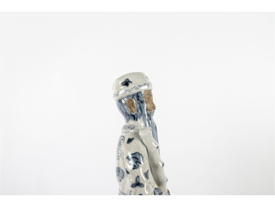 Chinese Blue And White Porcelain Elder Figurine
