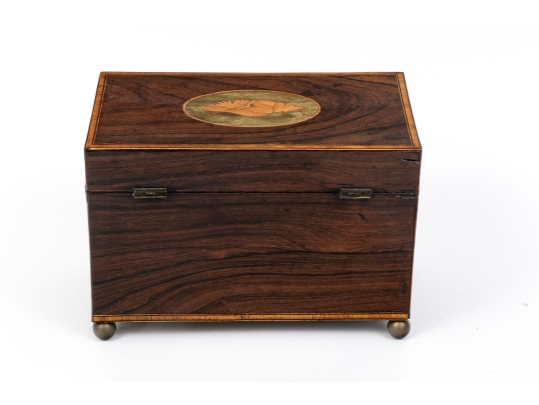 Antique Mahogany Teacaddy, For Restoration. 