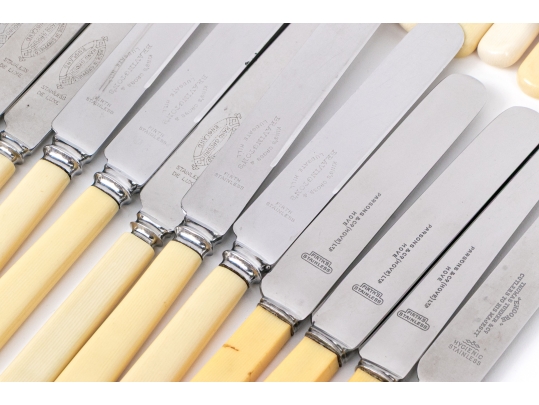 Sixty-eight English Stainless And Celluloid Knives