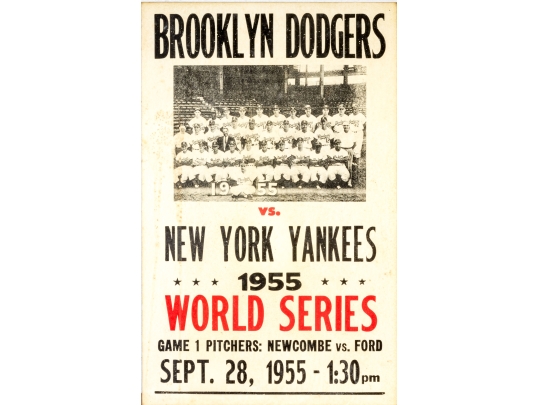 Collection Of Four Antique And Vintage Major League Baseball Posters With 1951 Pennant Poster