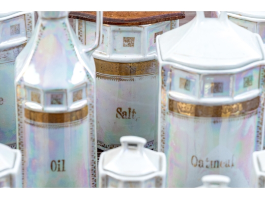 Collection Of German Lustreware Kitchen Ceramic Vessels