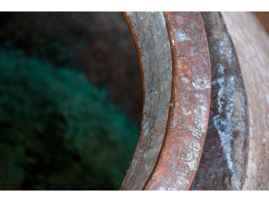 Oversized Solid Copper Jardiniere