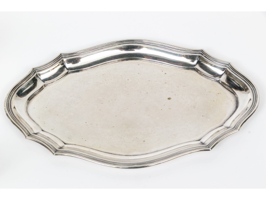 830 Silver Creamer & Sugar Bowl With Tray, 11.320 Troy Os. 