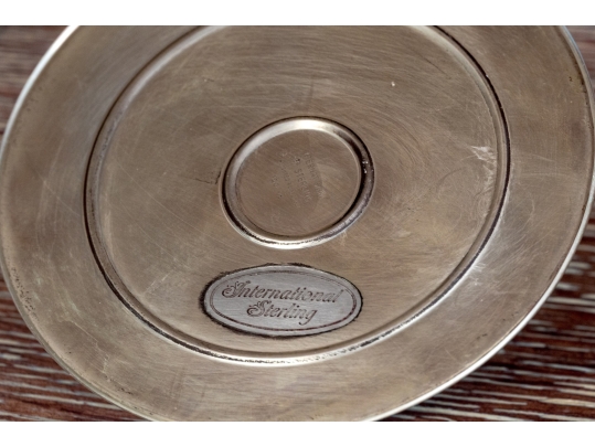 International Sterling Silver Weighted Three Light Candelabra