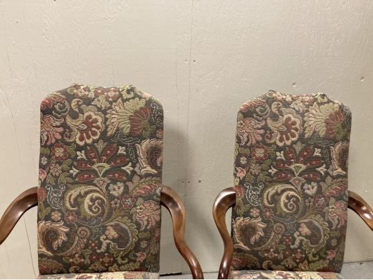 Pair Of Ex Historical Society Georgian Style Armchairs 