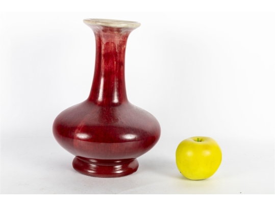 Antique Oxblood Glazed Porcelain Vase 