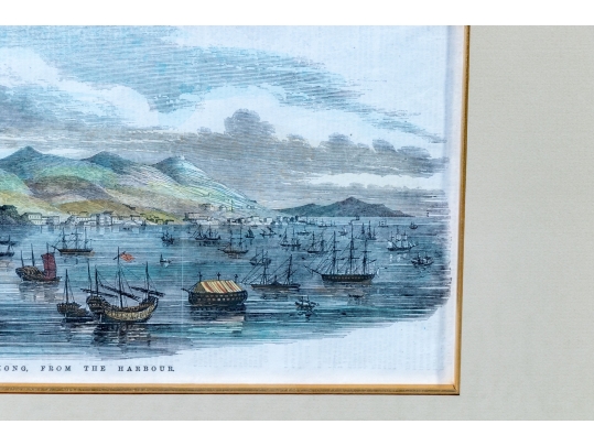 19th Century English School Hand-Colored Engraving, 