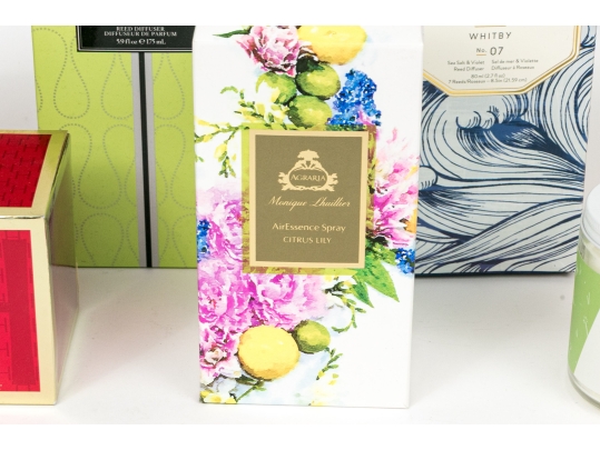 Collection Of Seven High End Boxed Candles & Diffusers