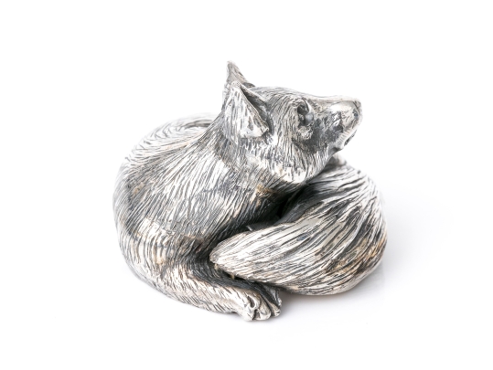 Buccellati Sterling Silver Miniature Precious Curled Fox