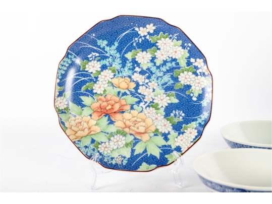 Group Of Asian Porcelain Bowls And Plate