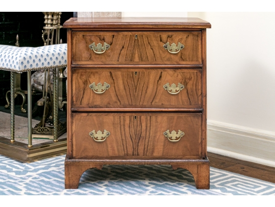 Banded Mahogany Bachelors Chest