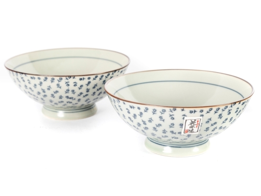 Set Of Four Chinese Blue And White Porcelain Bowls