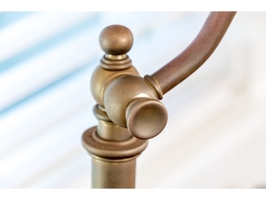 Ralph Lauren Adjustable Hinged Brass Table Lamp