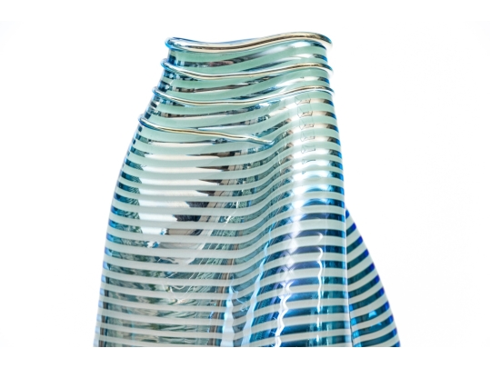 Daniel Read (American [RI], 20th C.) Pair Of Signed Art Glass Vases