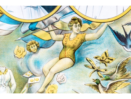 Art Deco Magician Show Advertising Poster, 